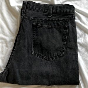 Mens Basic Additions 40X32 black relaxed fit  jeans